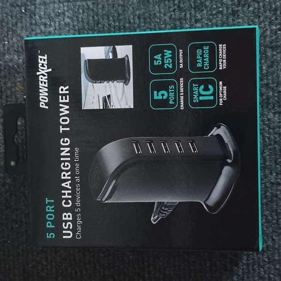 Powerxcel Cell Phones & Accessories 5 Port Usb Charging Tower